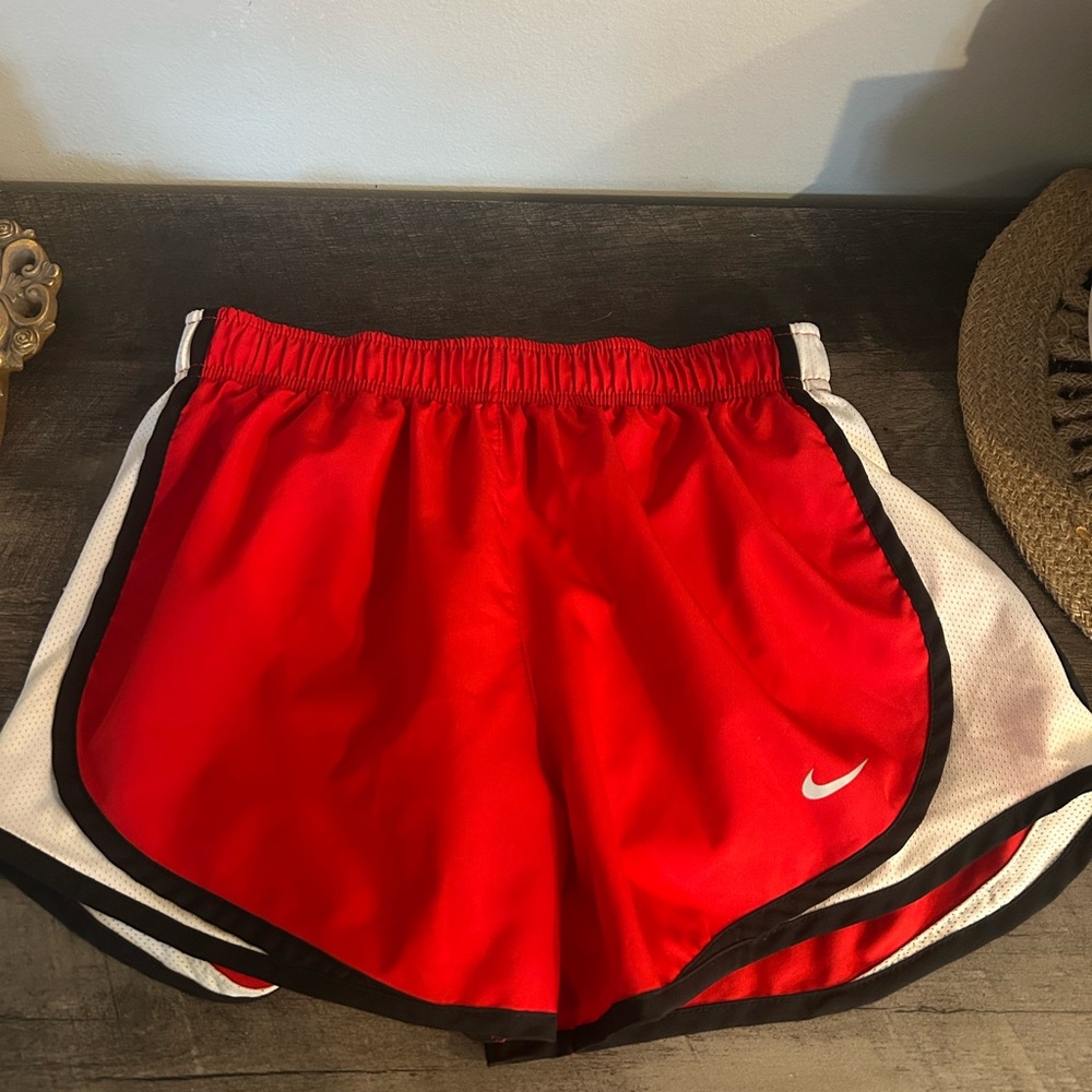 Nike Women's Dri-fit Tempo 3” Running Short Red/Black Size Size Small